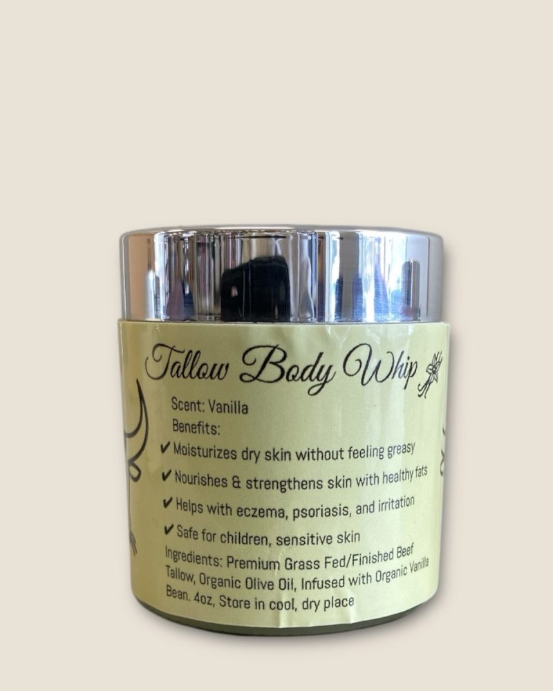 Tallow Body Whip - Vanilla 4oz