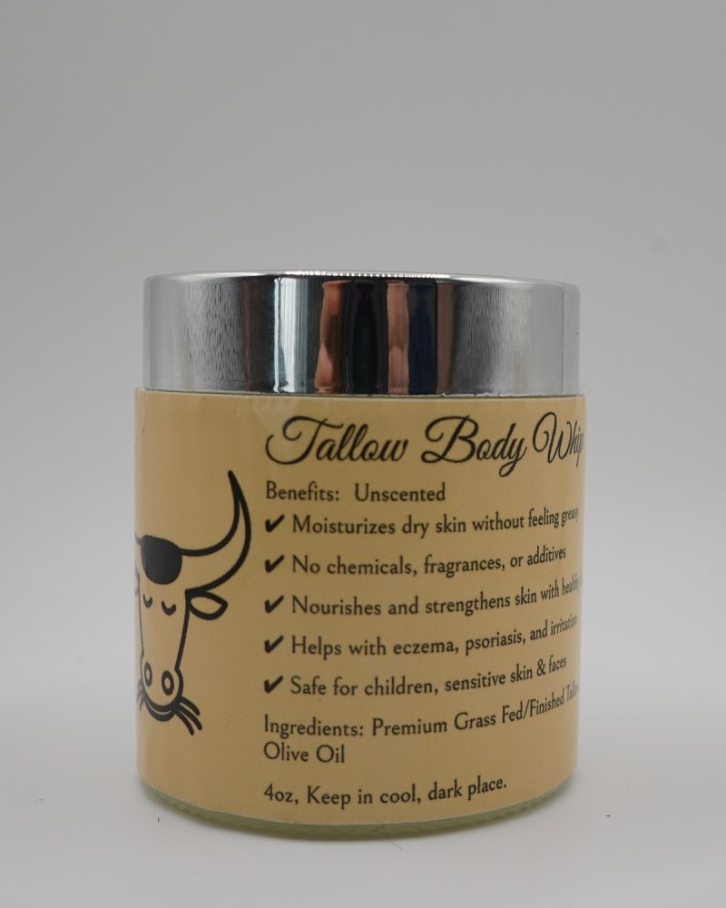 Tallow Body Whip - Unscented 4oz